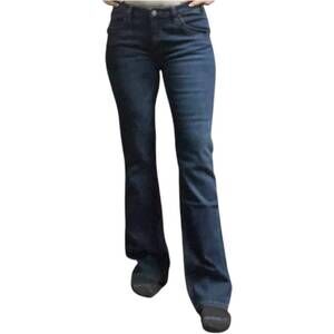 NEW ROCK & ROLL DENIM women's mid rise boot cut jean in blue